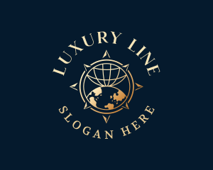 Luxury Global Compass logo design