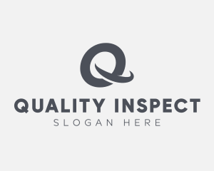 Swoosh Letter Q logo design