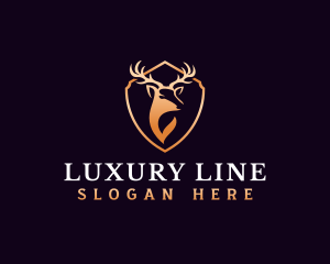 Luxury Antler Horn logo design