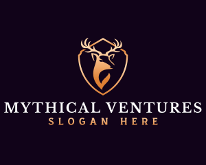 Luxury Antler Horn logo design