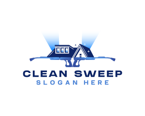 Pressure Washer Housekeeping Cleaning logo design