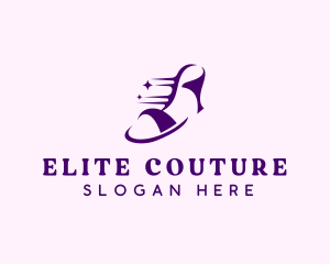 Fashion Stiletto Shoe logo design