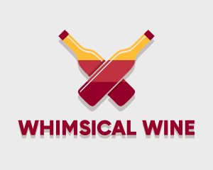 Winery Bar Liquor logo design