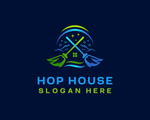 Broom House Sanitary logo design