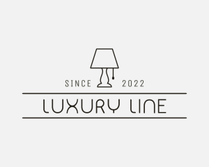 Minimalist Lamp Decor logo design