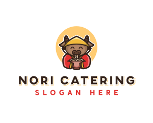 Cow Noodles Restaurant logo design