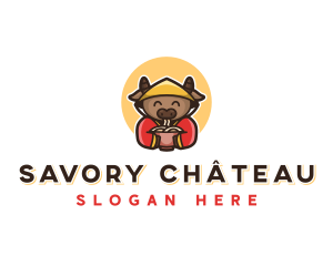 Cow Noodles Restaurant logo design