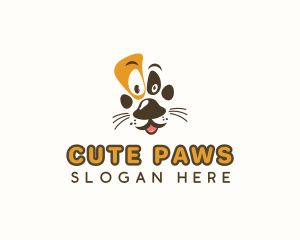 Pet Dog Paw logo design