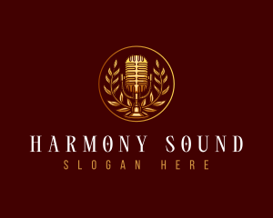 Elegant Podcast Microphone logo