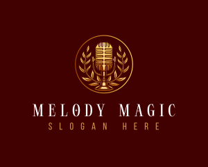 Elegant Podcast Microphone logo