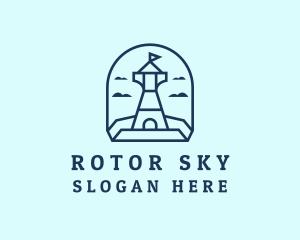 Sky Lighthouse Turret  logo design