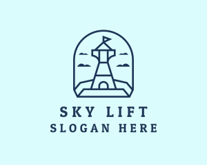 Sky Lighthouse Turret  logo design