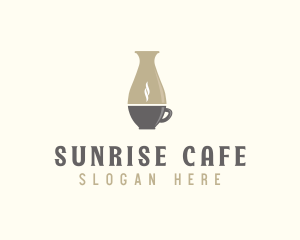 Pottery Coffee Cafe logo design