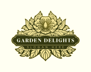 Tulip Flower Garden logo design