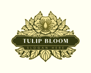 Tulip Flower Garden logo design