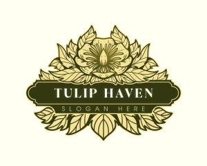 Tulip Flower Garden logo design