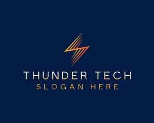 Electric Thunder Bolt logo design