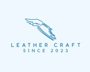 Flying Winged Shoe logo design