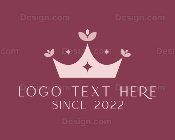 Flower Beauty Tiara Logo