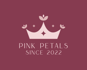 Flower Beauty Tiara  logo design