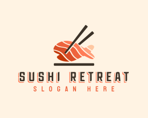 Sashimi Fish Sushi logo design