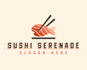 Sashimi Fish Sushi logo