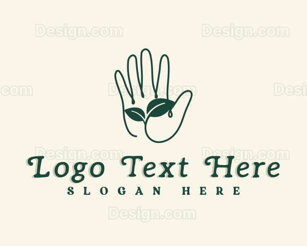 Gardener Hand Plant Logo