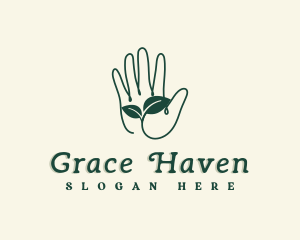 Gardener Hand Plant logo