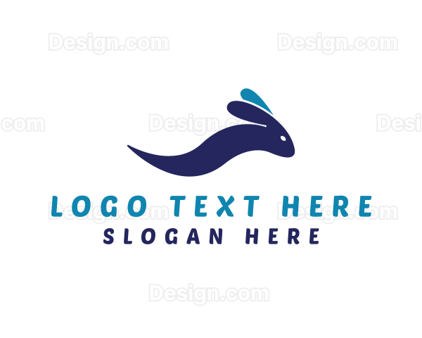 Beach Wave Rabbit Logo