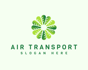 Wind Propeller Airflow logo design