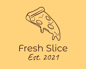 Pizzeria Pizza Slice  logo design