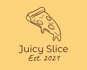 Pizzeria Pizza Slice  logo design