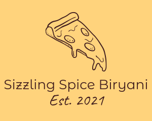 Pizzeria Pizza Slice  logo design