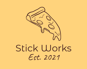 Pizzeria Pizza Slice  logo design