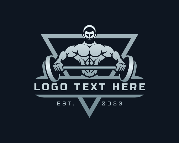 Bodybuilder logo example 2