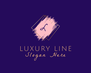 Luxury Brush Makeup Cosmetics logo design