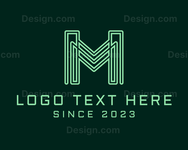 Business Tech Letter M Logo