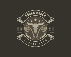 Bison Whip Ranch logo design