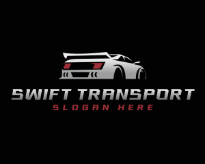 Transportation Race Car logo design