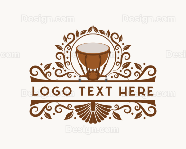 Timpani Musical Drum Logo