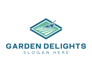 Lawn Mower Landscaping logo design