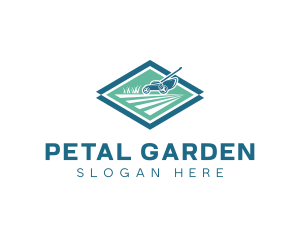 Lawn Mower Landscaping logo design