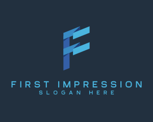 Creative Digital Letter F logo design