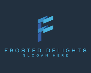 Creative Digital Letter F logo design