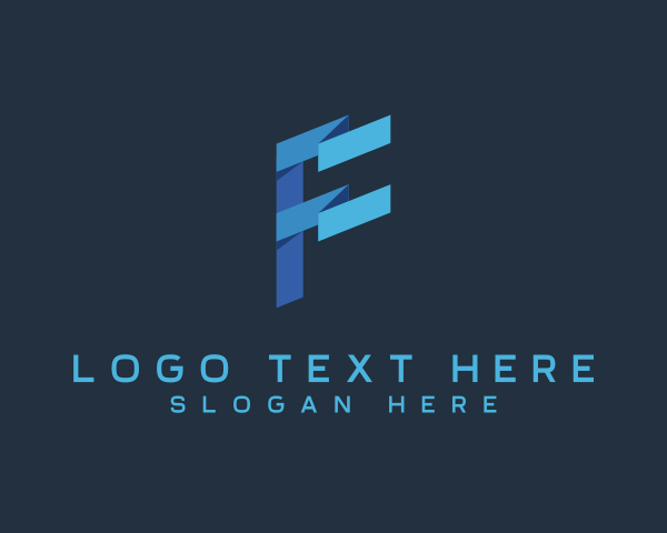 Creative Digital Letter F logo