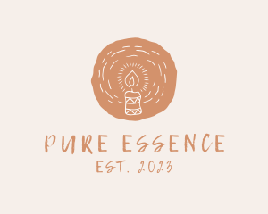 Organic Handmade Candle logo design