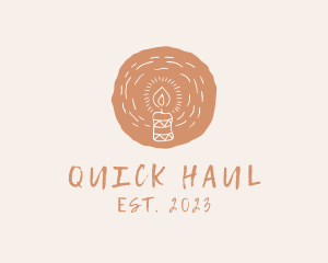 Organic Handmade Candle logo design