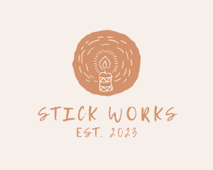 Organic Handmade Candle logo design