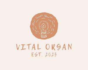 Organic Handmade Candle logo design