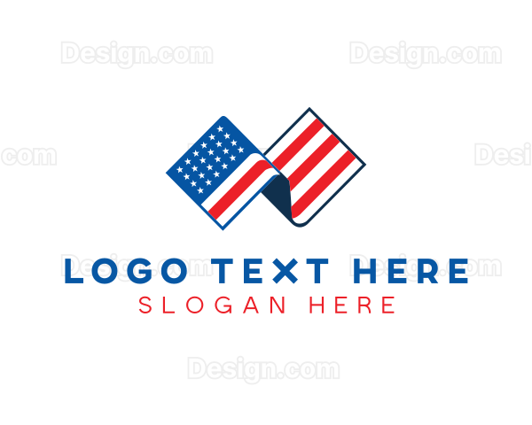 USA American Flag Logo